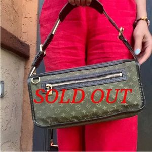 -Authentic Louis Vuitton Mini Lin Pochette Kathleen Bag